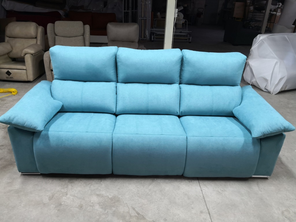 Funda para sofa chaise longue 290 cm brazo izquierdo - Leire - Color 04  Turquesa